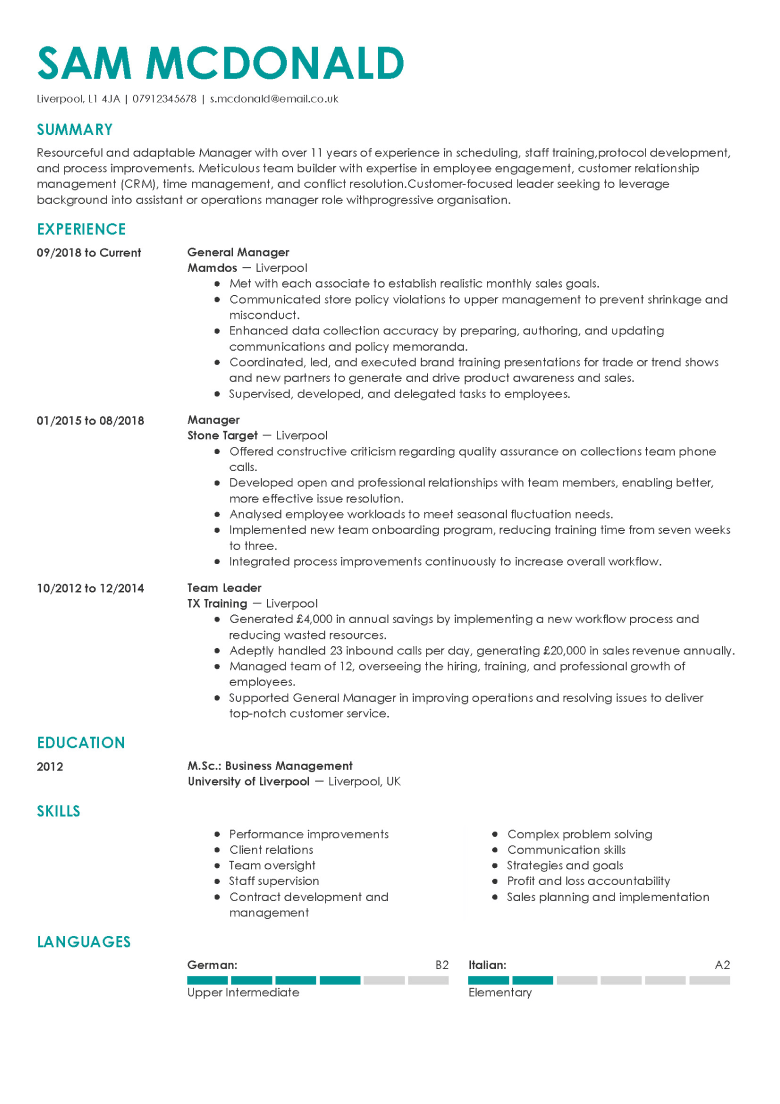 Resume Structure - Awesome Resumes